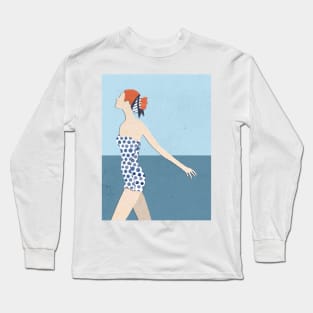 Summer Series Collage , Seaside Spot Long Sleeve T-Shirt